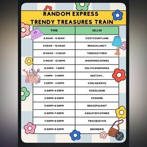 Random Express Trendy Treasures Train February 7th 2026!